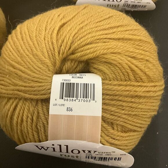 Brand New Lot of 4 Willow Yarns Rustic Beeswax Color 0015 Arts Crafts - Picture 3 of 6
